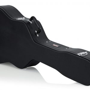 Gator Cases Hard-Shell Wood Case for 6 or 12 String Acoustic Dreadnought Guitars (GWE-DREAD 12)