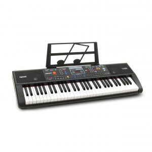 Plixio 61-Key Digital Electric Piano Keyboard & Sheet Music Stand - Portable Electronic Keyboard for Beginners (Kids & Adults)