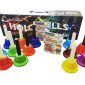 GiftedMusicKids 13 Chromatic C Hand Bell Set Diatonic Metal Bells for Children with Colorful SongBook