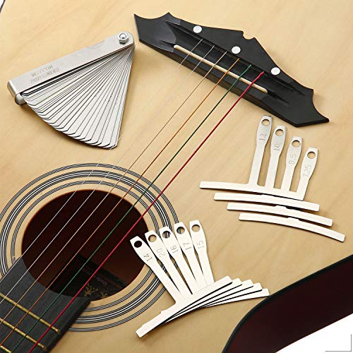 Precision Guitar Setup Tools Kit - Achieve Optimal Sound with 17-Piece Luthier Set