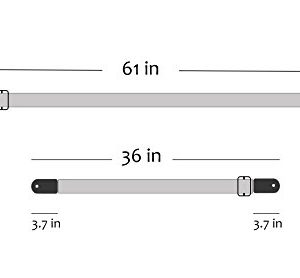 iDelta Guitar Strap Vintage Woven Style Adjustable - Image 6