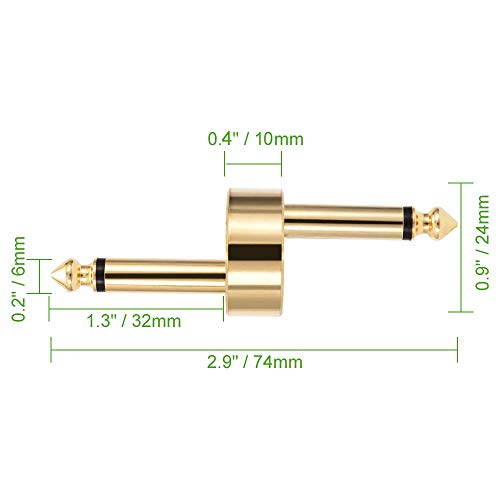OTraki 1/4 Inch Pedals Coupler Z Type 6.3mm Guitar