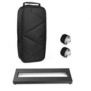Pedal Board for Guitar Bass Effects Pedal Small Mini Pedalboard with Carry Bag, 2PCS Pedal Board Tape 15 x 5 inch