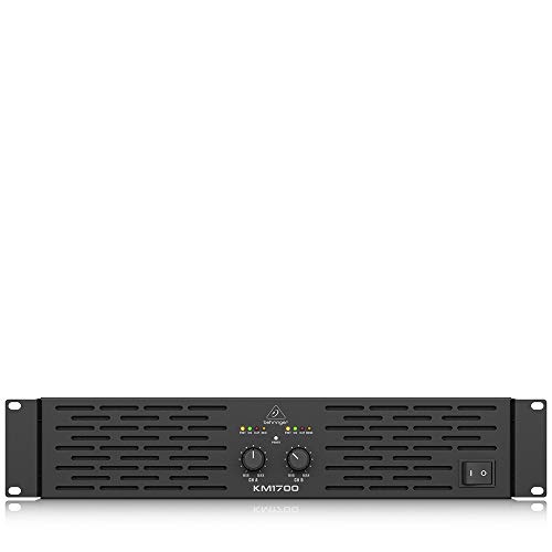 Behringer KM1700 Power Amplifier – Dual-Channel, 1700W in Bridge Mode for Clear, Punchy Sound 
