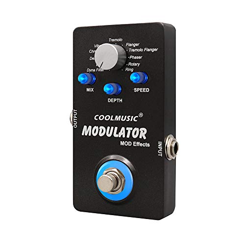 Coolmusic A-ME01 Modulator Multi Pedal | 11 Dynamic Effects for Guitarists