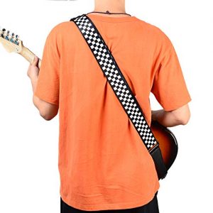 BestSounds Checkered Guitar Strap and Genuine Leather - Image 4