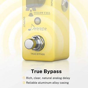 Donner Yellow Fall Vintage, Pure Analog Delay Guitar Effect - Image 4