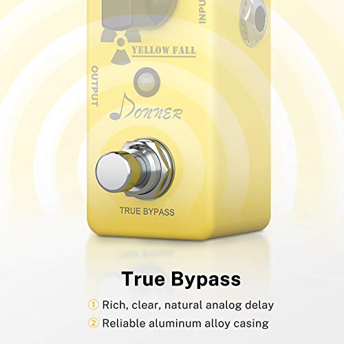 Donner Yellow Fall Vintage, Pure Analog Delay Guitar Effect