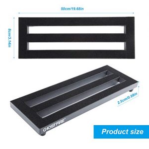 Pedal Board, Small Lightweight Portable Aluminum Alloy Mini Guitar Pedalboard - Image 2