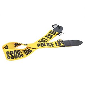 GOKKO AUDIO Guitar Strap POLICE LINE Nylon Leather - Image 4