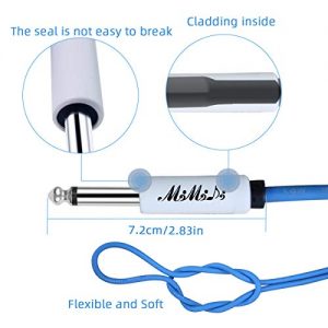 Electric Guitar Instrument Cables 10 Ft- 3 M 1/4 Inch Straight to Right - Image 3