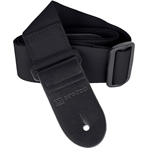 Protec Guitar Strap with Leather Ends and Pick Pocket