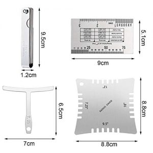 15 Pieces Guitar Luthier Tools Set, Including Guitar Radius Gauge - Image 4