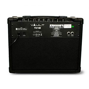 Vault Fury 30 Watt Digital Guitar Combo Amplifier with Effects & 36 Drum Patterns – AUX Input, Headphone Out, 3-Band Equalizer - Image 3