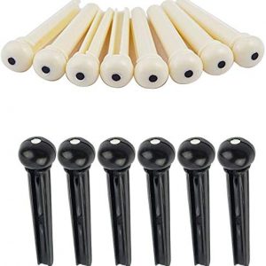 Acoustic Guitar Bridge Pins Saddles Nut Bridge And 3 In 1 Pin Puller Tools - Image 3