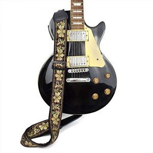 CLOUDMUSIC Guitar Strap Jacquard Weave Strap With Leather - Image 2