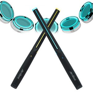 AEROBAND Drum Sticks Air Electronic Drum Set with Light, Bluetooth Wireless Connection Pocketdrum, 3 Modes Portable Drumsticks Indoor/Outdoor Travel Using- 1 Pair