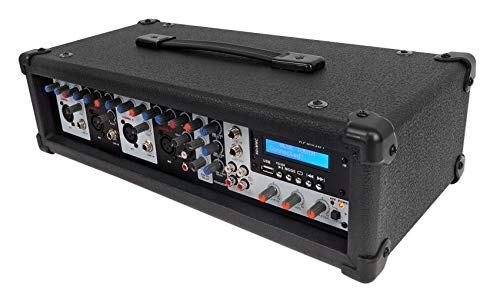 Rockville 2400w Powered, 4 Channel Mixer/Amplifier