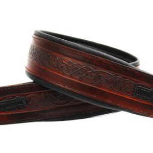Premium Leather Banjo Strap – Adjustable, Celtic Design with Padded Comfort - Image 3