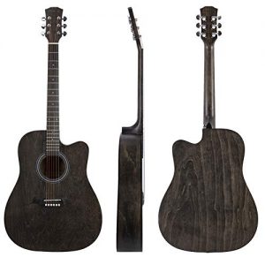 JMFinger Full Size 41 Inch Cutaway Acoustic Guitar for Beginners - Image 2