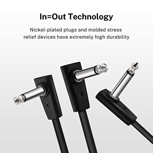 Donner Flat Patch Cables for Guitar Effect Pedal