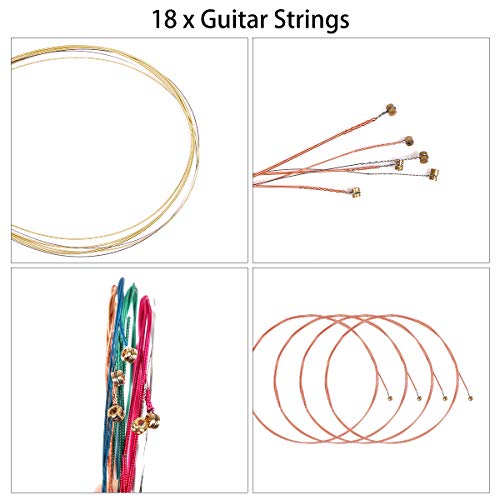 Guitar Accessories Kit 61 Pcs - Guitar Picks and Capo and Tuner