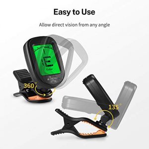 Donner DT-2 Clip-On Guitar Tuner – Accurate Chromatic Tuning for Guitar, Bass, Violin & Ukulele 🎸 - Image 4