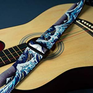 Guitar Strap,Qielizi Guitar Strap with Leather End Length - Image 7