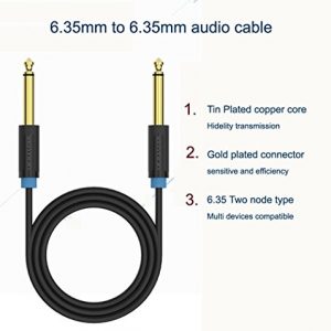 EVNSIX 10FT(6.35mm to 6.35mm) 1/4" Male to 1/4" Male Mono Jack - Image 3