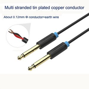EVNSIX 10FT(6.35mm to 6.35mm) 1/4" Male to 1/4" Male Mono Jack - Image 6