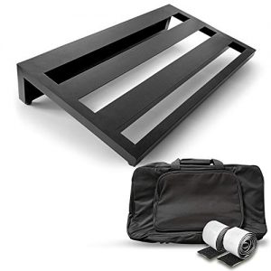 AxcessAbles Guitar Pedal Board 20" x 12" Lightweight Aluminum Alloy Pedalboard with Carry Bag