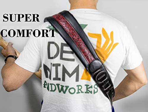 Guitar Strap Neoprene Soft 3.5in for Bass Acoustic Electric Guitar