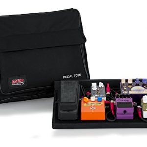 Gator Cases Guitar Effects Pedal Board with Tote Bag and Velcro Surface; Standard Size: 16.5" x 12" (GPT-BLACK)