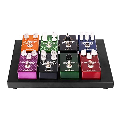 GOKKO Guitar Pedal Board Case 13.8 x 11 Inch Pedalboard