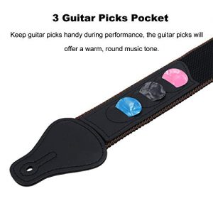 Guitar Strap 100% Soft Cotton with Neck Strap Button - Image 4