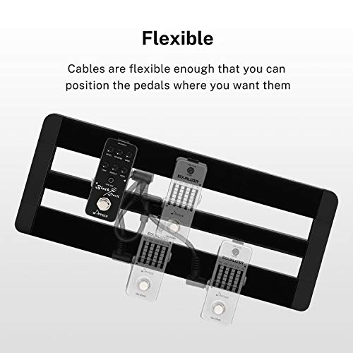 Donner 12 Inch Guitar Effect Pedal Patch Cables Black