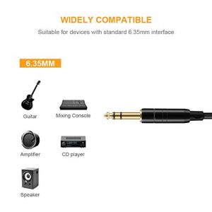 1/4 inch Cable 6FT, CableCreation 6.35mm to 6.35mm - Image 3