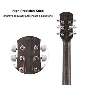 JMFinger Full Size 41 Inch Cutaway Acoustic Guitar for Beginners - Image 4