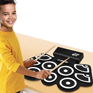 BABY JOY Electronic Roll Up Drum Kit w/ 9 Electric Drum Pads - Image 8