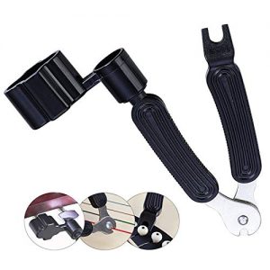 3 In 1 Multifunctional Guitar Maintenance Tool/String Peg Winder + String Cutter + Pin Puller Instrument Accessories-Designed to Fit Most Guitars