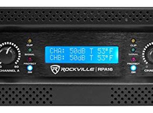 Rockville RPA16 10000 Watt Peak / 3000w RMS, 2 Channel Power Amplifier - Image 6