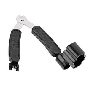 FINO 3 in 1 Guitar String Winder Cutter and Bridge Pin Puller Guitar Peg Winder Black Guitar Maintenance Tool