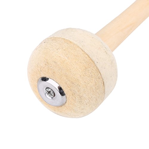 Drum Mallet, Wool Felt Drum Stick Anti-slip Bass Drum