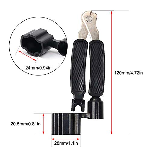 3Pack Guitar String Winder, Cutter, and Pin Puller - Essential Multifunctional Guitar Repair Tool Set for Strings, Banjos, Basses, and Mandolins