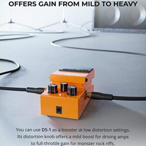 BOSS Distortion Pedal Bundle with Blucoil Slim - Image 3