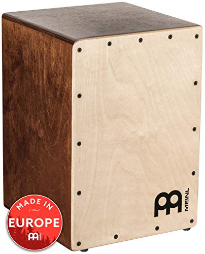 Meinl Cajon Box Drum with Internal Snares — MADE IN EUROPE — Baltic Birch Wood Compact Size, 2-YEAR WARRANTY, JC50LBNT