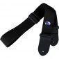 Protec Guitar Strap with Leather Ends and Pick Pocket, Black