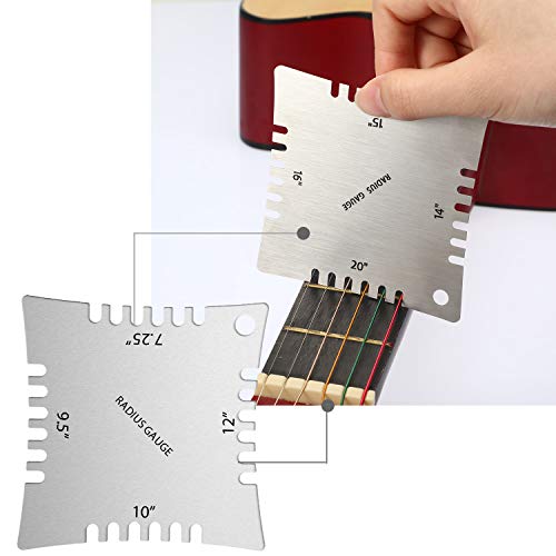 Precision Guitar Setup Tools Kit - Achieve Optimal Sound with 17-Piece Luthier Set