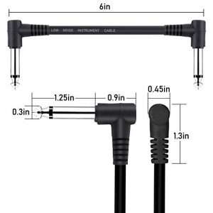 Guitar Effect Pedal Cables 6 Inch -1/4 Instrument Cables - Image 6