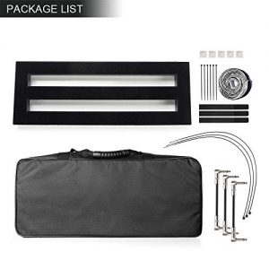 Pedal Board, Small Lightweight Portable Aluminum Alloy Mini Guitar Pedalboard - Image 3